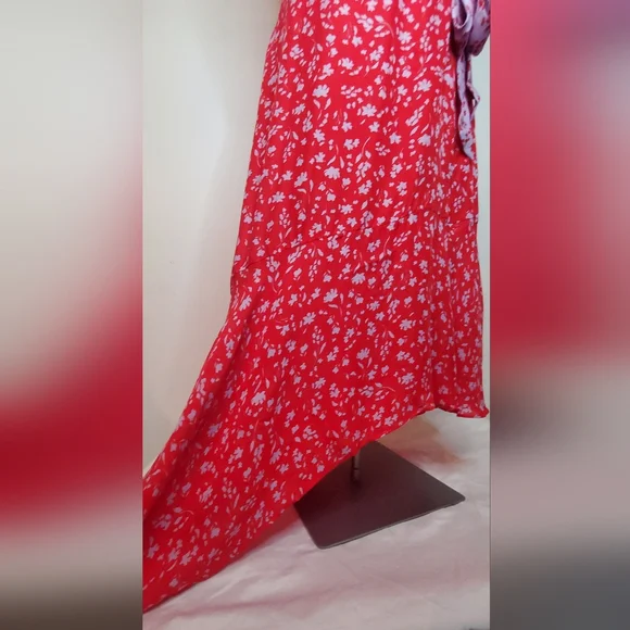🔥HostPick🔥PARKER -size 2 -Purple and Red Sleeveless V-Neck High-Low Dress